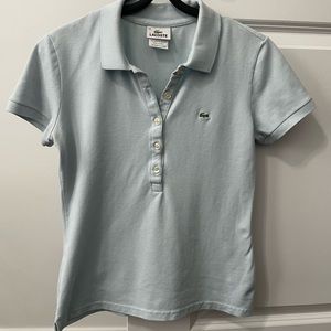 LACOSTE Women's Polo Baby Blue Colored